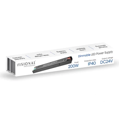 Dimmable LED power supply 24V, 8.33A, 200W, IP40