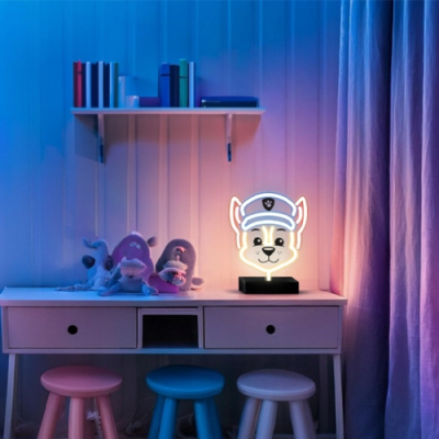 LED Neon Light Sign on stand - PAW PATROL CHASE