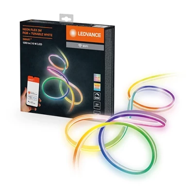 Smart LED neon strip 3m, 5W/m, RGBTW, IP44