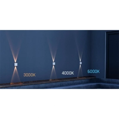 LED Facade luminaire LUNARIX 4W, 400Lm, CCT, IP54