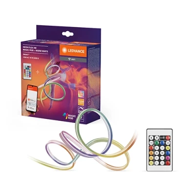 Smart LED neon strip with remote 3m, 4.6W/m, RGBTW, IP44