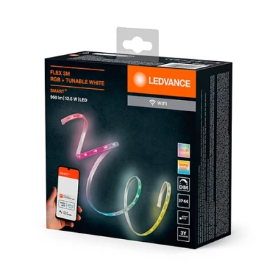 Smart LED strip 3m, 4.2W/m, RGBTW, IP44