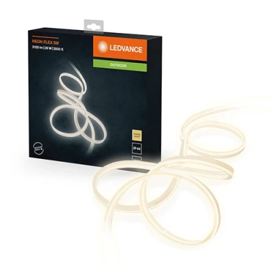 Neona LED lente 5m, 5.8W/m, 3000K, IP44