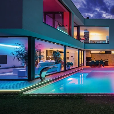 Neon LED strip with remote 3m, 5W/m, RGB, IP44