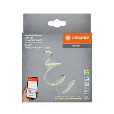 Viedā LED COB lente 3m, 4.6W/m, 2700-6500K, IP20