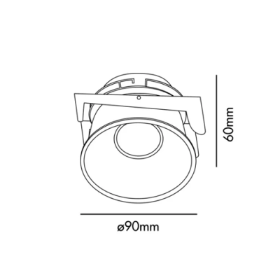 Built-in lamp Fresh GOLD, Downlight, excl. 1 X GU10, MAX 50W, IP44