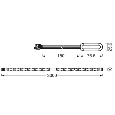 LED лента с пультом 3m, 2.2W/m, RGB+WW, IP20
