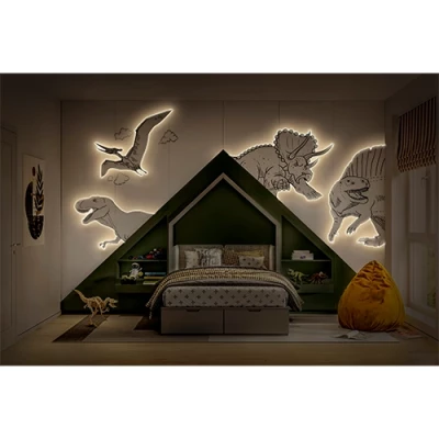 LED strip with remote 5m, 2W/m, RGB+WW, IP20