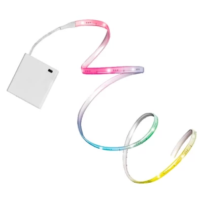 LED strip on batteries with remote, 5m, 5W, RGB, IP20