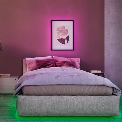 LED strip on batteries with remote, 5m, 5W, RGB, IP20