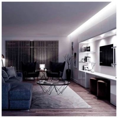 LED лента 5m, 9.6 W/m, 6000K, IP20, 12V, SMD2835