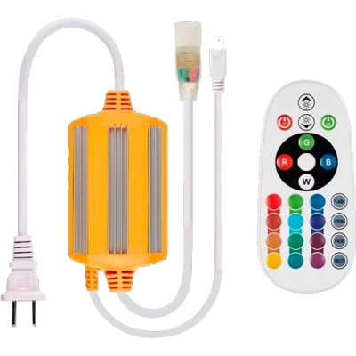 LED lentes kontrolieris ar pulti RGB neona LED lentei Ø 20 mm, max 1000W