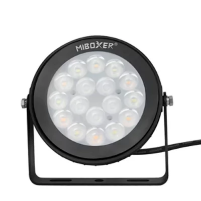 LED Viedais dārza gaismeklis - prožektors, 9W, RGB+CCT, IP65, 700Lm
