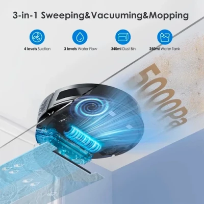 Viedais putekļsūcējs - robots Lubluelu L15, 3-in-1, 5 00Pa