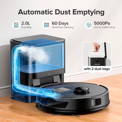 Viedais putekļsūcējs - robots ar uzlādes staciju Lubluelu L15 Plus, 3-in-1, 5 00Pa