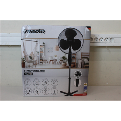 SALE OUT. | Mesko | Fan | MS 7311 | Stand Fan | DAMAGED PACKAGING, SCRATCHED, BENT SUPPORT | Black | Diameter 40 cm | Number of speeds 3 | Oscillation | 45 W