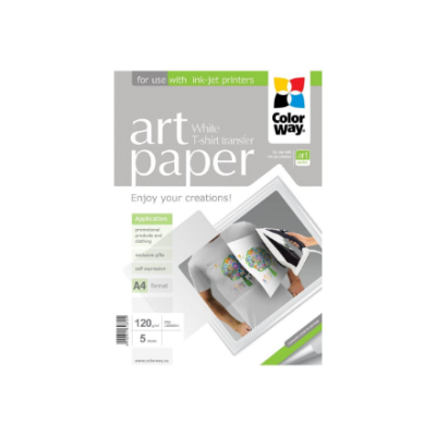 ART | 120 g / m² | A4 | Photo Paper T-shirt transfer (white)