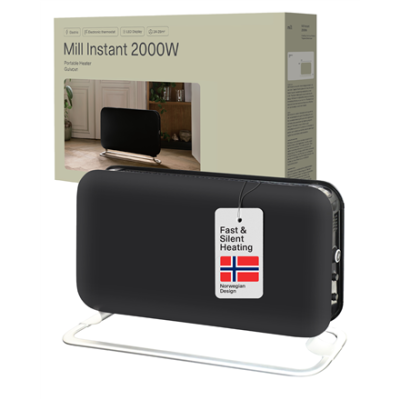 Mill | Heater | SG2000LED | Convection Heater | 2000 W | Number of power levels 3 | Suitable for rooms up to 5-20 m² | Black