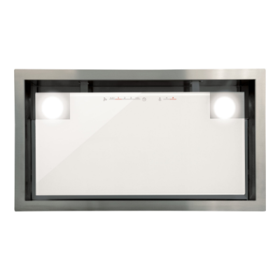 CATA | Hood | GC DUAL A 75 XGWH | Canopy | Energy efficiency class A | Width 79.2 cm | 820 m³ / h | Touch control | LED | White glass