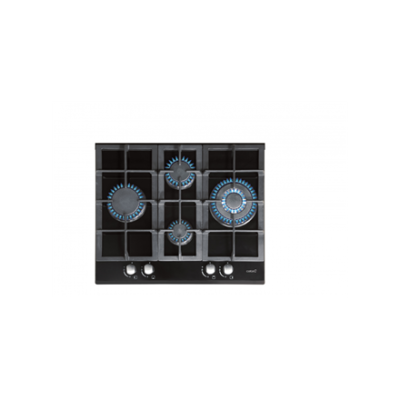 CATA | Hob | LCI 6031 B | Gas on glass | Number of burners / cooking zones 4 | Rotary knobs | Black
