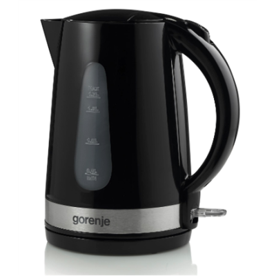 Gorenje | Kettle | K17BK | Standard | 2200 W | 1.7 L | Plastic / metal | 360° rotational base | Black