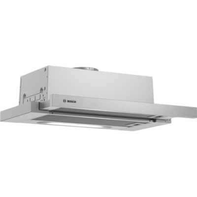 Bosch | Hood | DFT63AC50 Series 4 | Telescopic | Energy efficiency class D | Width 60 cm | 368 m³ / h | Mechanical | LED | Silver