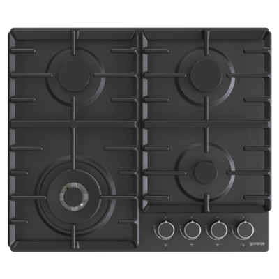 Gorenje | Hob | GW642AB | Gas | Number of burners / cooking zones 4 | Rotary knobs | Black