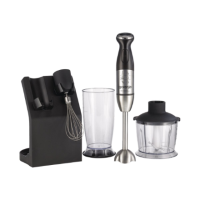 Gorenje | Blender | HBC807QB | Hand Blender | 800 W | Jar material Plastic | Jar capacity 0.5 L | Chopper | Black