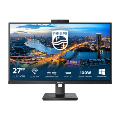 Philips | LCD monitor with USB docking | 276B1JH / 00 | 27 " | IPS | QHD | 16:9 | 75 Hz | 4 ms | 2560 x 1440 pixels | 300 cd / m² | HDMI ports quantity 1 | Black