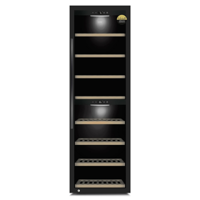 Caso | Smart Wine Cooler | WineExclusive 180 | Energy efficiency class G | Showcase | Free standing | Bottles capacity 180 bottles | Cooling type Compressor technology | Black