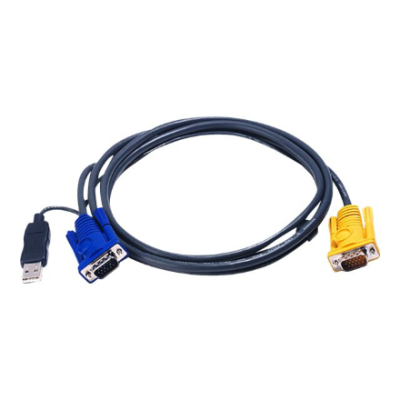 Aten | 1.8M USB KVM Cable with 3 in 1 SPHD and built-in PS / 2 to USB converter | 2L-5202UP