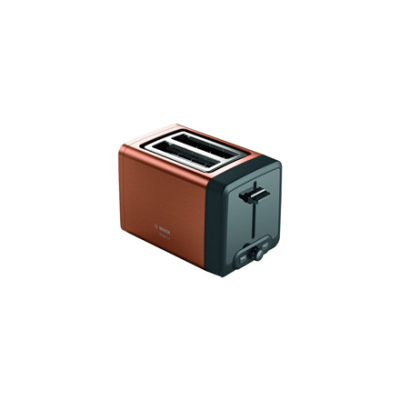 Bosch | DesignLine Toaster | TAT4P429 | Power 970 W | Number of slots 2 | Housing material Stainless Steel | Copper / Black