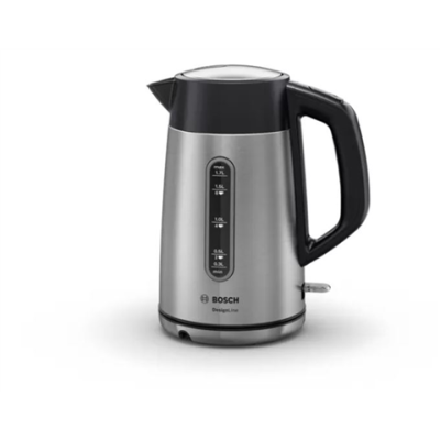 Bosch | Kettle | DesignLine TWK4P440 | Electric | 2400 W | 1.7 L | Stainless steel | 360° rotational base | Stainless steel / Black