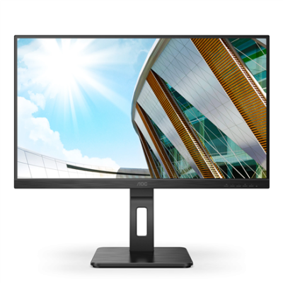 AOC | Monitor | U27P2 | 27 " | IPS | UHD | 16:9 | 60 Hz | 4 ms | 3840 x 2160 | 350 cd / m² | Headphone out (3.5mm) | Black | Warranty 36 month(s)