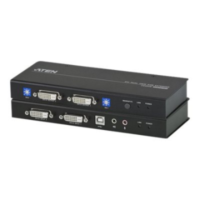 Aten CE604 USB DVI Dual View Cat 5 KVM Extender | Aten | USB DVI Dual View Cat 5 KVM Extender | CE604
