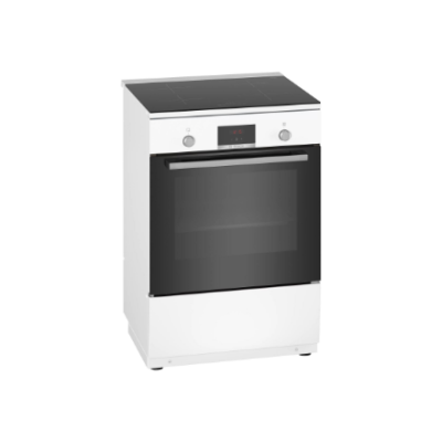 Bosch | Cooker | HLN39A020 | Hob type Induction | Oven type Electric | White | Width 60 cm | Grilling | LED | Depth 60 cm | 66 L