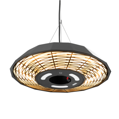 TunaBone | Electric Ceiling Infrared Patio Heater | TB2068C-01 | Patio heater | 2000 W | Number of power levels 1 | Suitable for rooms up to 20 m² | Black | IP45