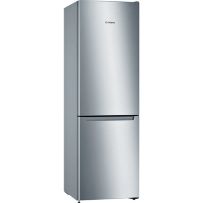 Bosch | Refrigerator | KGN36NLEA | Energy efficiency class E | Free standing | Combi | Height 186 cm | No Frost system | Fridge net capacity 216 L | Freezer net capacity 89 L | 42 dB | Stainless steel