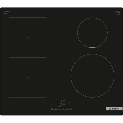 Bosch | Hob | PWP611BB5E | Induction | Number of burners / cooking zones 4 | Touch | Timer | Black
