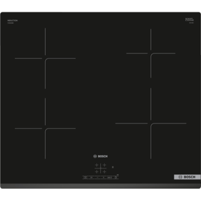Bosch | Hob | PUE63KBB6E | Induction | Number of burners / cooking zones 4 | Touch | Timer | Black