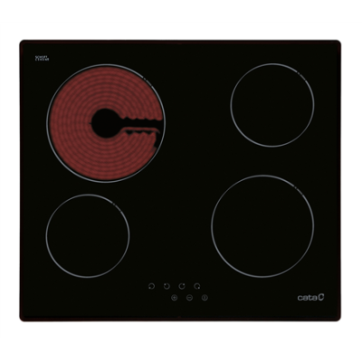 CATA | Hob | TN 604 / B | Vitroceramic | Number of burners / cooking zones 4 | Touch | Black | Display