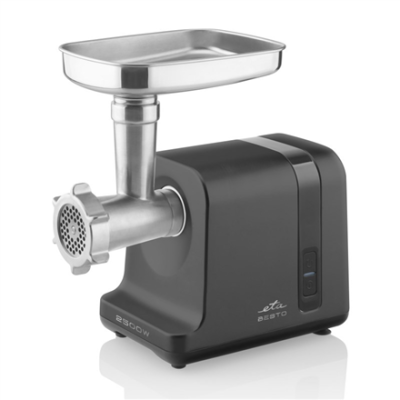ETA | Meat grinder | ETA607590000 Besto | Black / Stainless Steel | 2500 W | Number of speeds 1 | Throughput (kg / min) 2.9 | Sausage stuffing, fine grinding, coarse grinding, medium grinding, grating, fruit press
