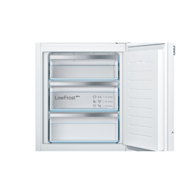 Bosch | Freezer | GIV11AFE0 | Energy efficiency class E | Upright | Built-in | Height 71.2 cm | Total net capacity 72 L | White