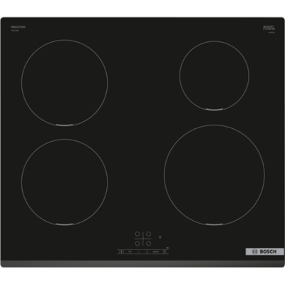 Bosch | Hob | PIE631BB5E Series 4 | Induction | Number of burners / cooking zones 4 | Touch | Timer | Black