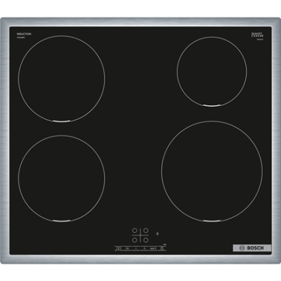 Bosch | Hob | PIE645BB5E Series 4 | Induction | Number of burners / cooking zones 4 | Touch | Timer | Black