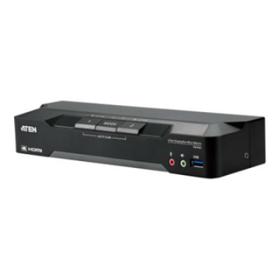 Aten CM1942 2-Port 4K DisplayPort Dual Display Mini-Matrix Boundless KVM Switch | Aten | 2-Port 4K DisplayPort Dual Display Mini-Matrix Boundless KVM Switch | CM1942 | Warranty 24 month(s)