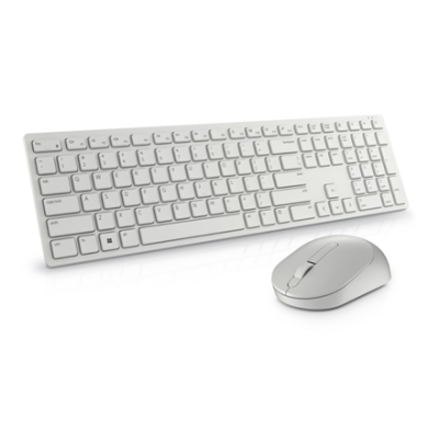 Dell | Keyboard and Mouse | KM5221W Pro | Keyboard and Mouse Set | Wireless | Mouse included | Russian | White | 2.4 GHz