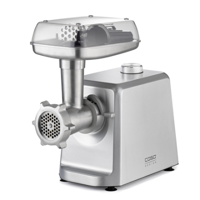 Caso | Meat Mincer | FW 2500 | Stainless Steel | 2500 W | Number of speeds 2 | Throughput (kg / min) 2.5 | 3 stainless steel cutting plates (3 mm, 5 mm and 8 mm), Sausage filler, Cookie attachment with 4 moulds, Stuffer