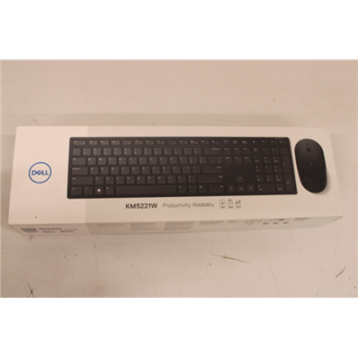 SALE OUT. | Dell | Pro Keyboard and Mouse (RTL BOX) | KM5221W | Keyboard and Mouse Set | Wireless | Batteries included | US | REFURBISHED | Black | Wireless connection