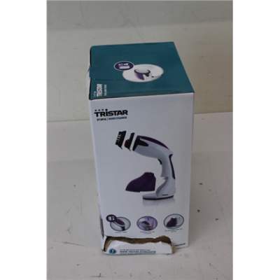 SALE OUT. Tristar ST-8916 Handheld Garment Steamer, 1200W, water tank capacity 0,26L, Continuous steam 20 g / min., white / purple | Tristar | Garment Steamer | ST-8916 | Handheld | 1200 W | 0.26 L | 20 g / min | Purple | DAMAGED PACKAGI